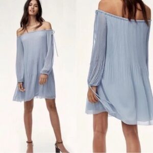 Wilfred Elegant Off-Shoulder Blue Dress